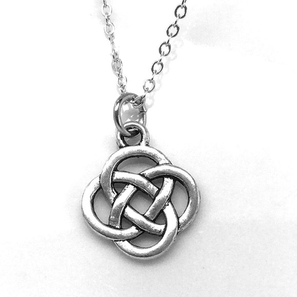 Small Celtic Irish Symbol Charm Necklace - Picture 1 of 2